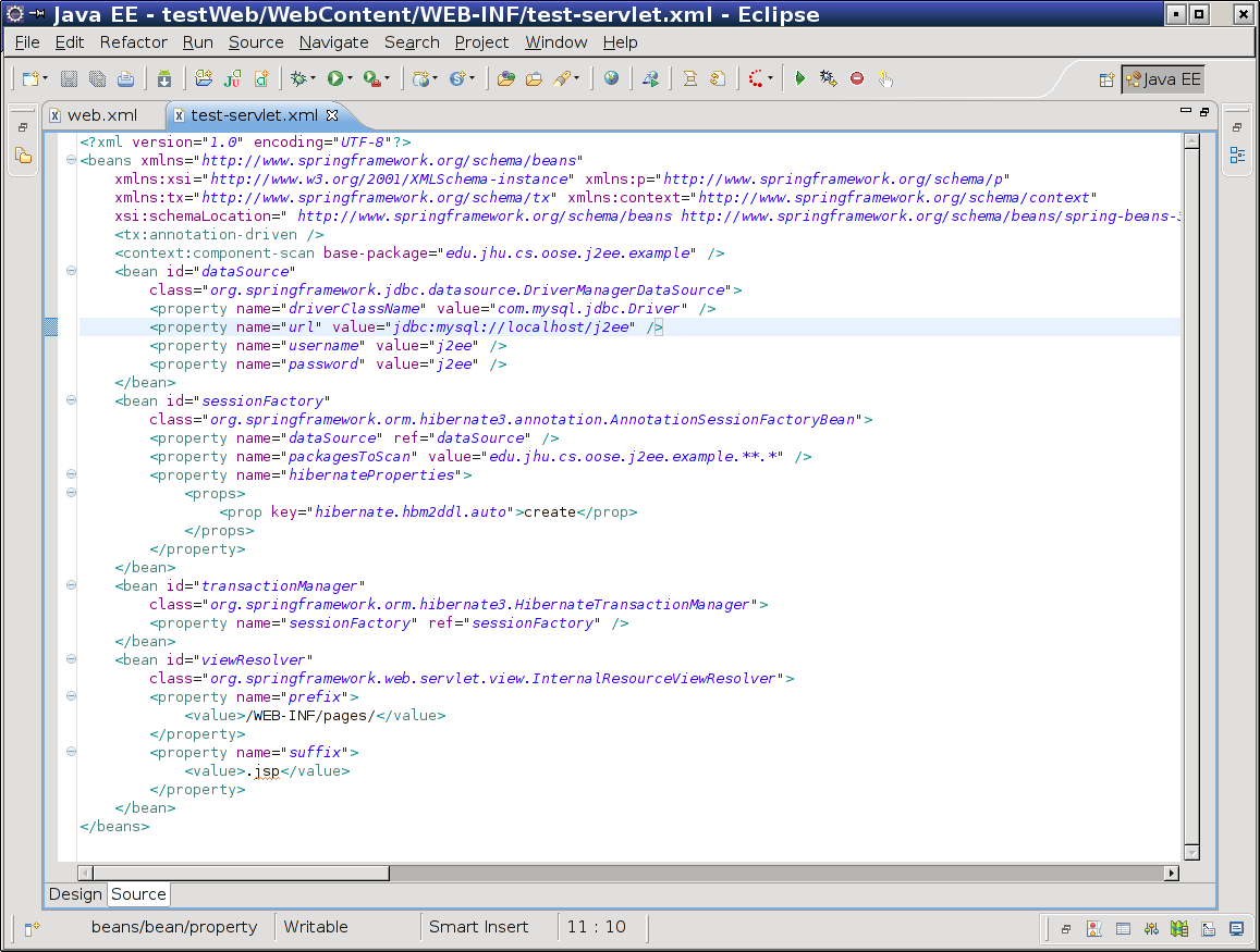 J2EE Setup Tutorial Configure Spring